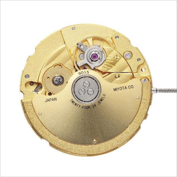 美优达(miyota)金色9015 日本进口 原装  机械机芯 3点位白底黑字