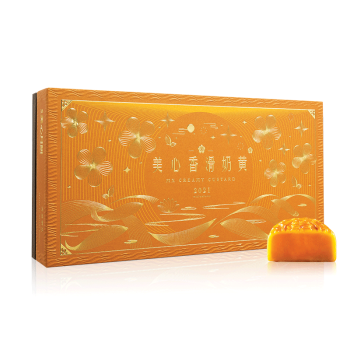 中国香港 美心（Meixin）香滑奶黄 港式月饼礼盒 360g