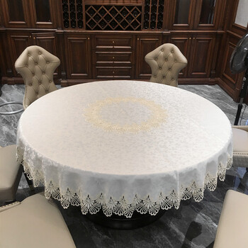 桌布圆形家用餐桌圆桌子桌布欧式布艺圆桌台布圆形桌布圆桌布中式1033