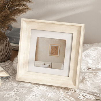 6寸七寸画框油画拼图装裱照片墙展示桌面创意摆件ins风a4尺寸定制裱框