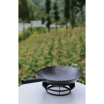 铭汇通贵州老式铸铁锅农村圆底家用传统生铁炒锅加厚不糊锅不粘锅不黑