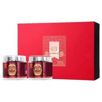 同仁堂(TRT)西洋参片花旗参含片西洋人参大片 加拿大进口80g/瓶 2瓶礼盒装(大片1.6cm以上)