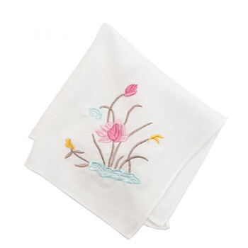 karond新品手绢女杭州旅游丝绸礼品古风绣花手帕刺绣女士随身儿童跳