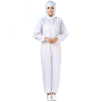 无尘服喷漆服洁净服服机械电子厂无尘车间连体连帽工作服耐高温防