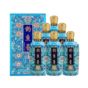 钓鱼台珍品壹号(珐琅彩)53度500ml*6酱香型白酒整箱装1号会员店