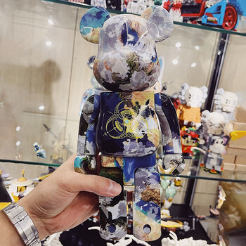bearbrick400% 暴力熊 积木熊 空山基2g daniel arsham摆件玩 地球