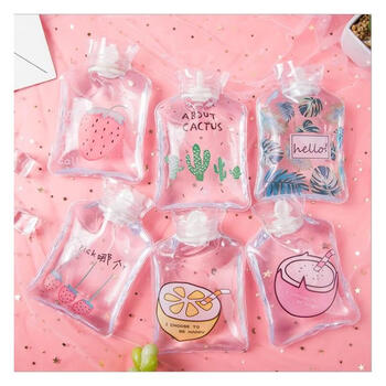 迷你小暖水袋随身热水袋注水迷你暖水袋敷肚子灌水小号随透明热水袋3