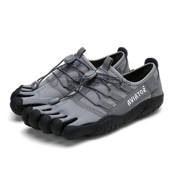 厂部 五指鞋 新款五指鞋男休闲透气防滑耐磨超轻四季户外鞋 灰色 42