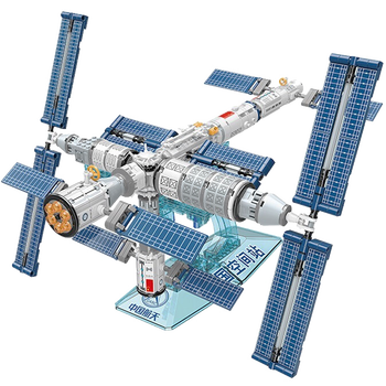 启蒙火箭积木长征5号模型中国航天keeppley国玩系列太