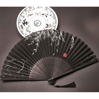 橙央【防身兵器库】铁扇子bing器 扇子男生霸气金属不锈钢骨功夫铁扇