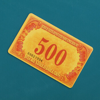 筹码卡片棋牌室塑料磨砂代币麻将馆打牌专用扑克牌代替钱500元面值40