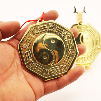 0cm真铜八卦镜 1个