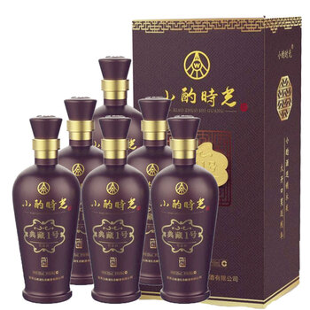 五粮液小酌时光典藏1号精制浓香型白酒52度500ml*6瓶