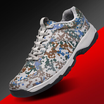 新式作训鞋迷彩鞋体能训练鞋作战靴胶鞋解放鞋迷彩跑鞋军训徒步登山鞋