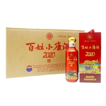 茅台 百姓小康酒 酱香型白酒 53度 202ml*12瓶 整箱装 贵州茅台酒股份