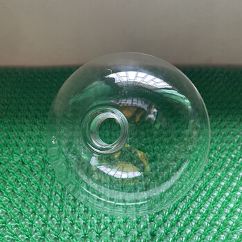 圆球玻璃灯罩北欧简约圆形透明灯罩e27吊灯配件圆球绕线网红魔豆玻璃