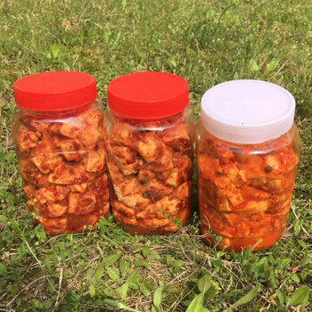 湖北随州特产霉千张卷霉豆腐臭千张广水臭筒子臭豆腐开瓶就吃 大霉卷