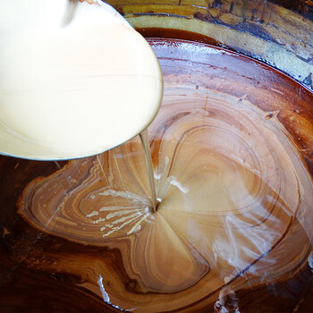 维京熊自产天然生漆棺木大漆古琴天然特亮透明生漆一斤