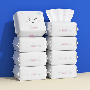 vzvp婴儿棉柔巾干湿两用宝宝绵柔纸巾湿巾新生儿童洗屁屁手口婴儿棉柔