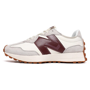 新百伦运动鞋nb女鞋官方男鞋327休闲官网旗舰店2022秋冬新款327米酒红