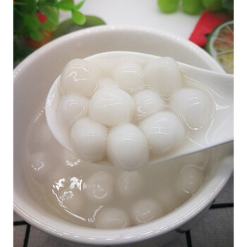白糯小圆子500g无馅小汤圆香糯小丸子酒酿元宵方便早餐