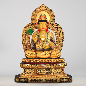 纯铜鎏金南海观音佛像摆件滴水观世音菩萨佛堂寺庙大殿供奉工艺品19寸