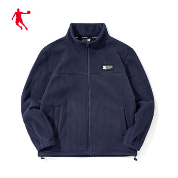 商场同款乔丹男装2021秋冬新款运动针织上衣保暖防风休闲外套fwd