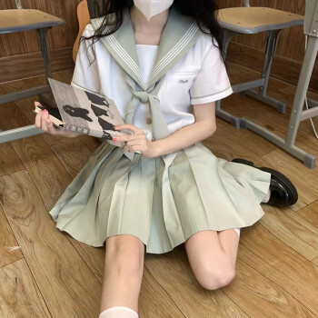 韩都衣舍hstylejk制服套装水手服百褶半身裙夏季小个子包臀a字一步