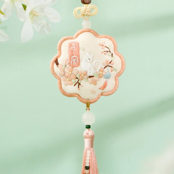 盛锐凡 国风平安香囊 十字绣手工diy情侣平安福袋自制闺蜜生日礼物