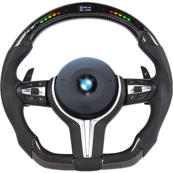宝马5系530li m3m5x3x6f30e46e90改装运动led丁字裤碳纤维方向盘 运动