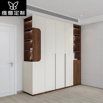 维意定制衣柜 现代简约风整体衣柜卧室衣橱衣帽间 全屋定制家具大衣柜