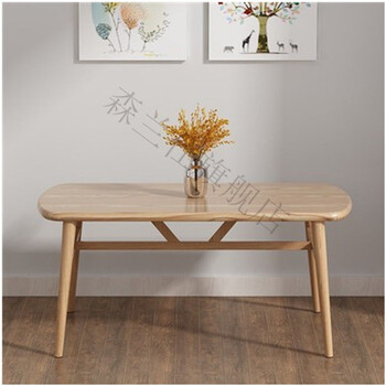 桌子歺桌餐厅小户型餐桌套装酷客长方形桌木纹色单桌长120宽60高75