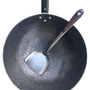 绿野客江油龟纹铁锅老南京炒锅老式生铁锅无涂层不粘锅圆底锅家用炒菜