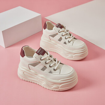 布鲁斯麦昆运动凉鞋女2024夏季新款女款外穿厚底内增高户外时装鞋老爹