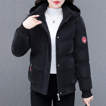 京树矮个子短装羽绒服女短款秋冬新款冬季潮加厚小个子外套宽松 黑色