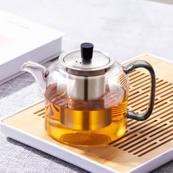 友客（YOUKE）茶壶玻璃茶具1000ml 大容量过滤煮茶器办公养生泡茶壶 家用加厚耐热玻璃壶 G393