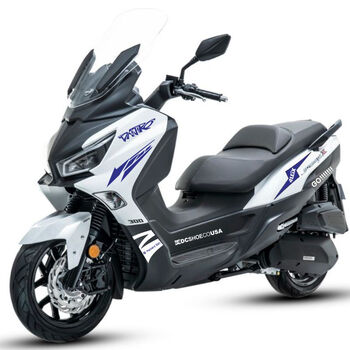 适用于三阳joymaxz300贴纸sym九妹车贴创意踏板车身贴花防水拉花蓝色