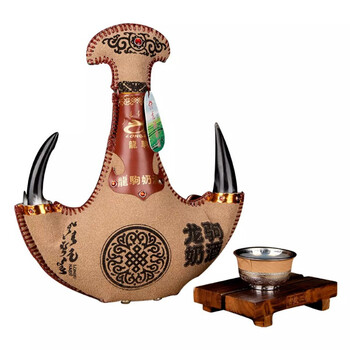 马奶酒内蒙古特产52度500ml瓶龙驹奶酒内蒙古特产52度奶酒特色真黑