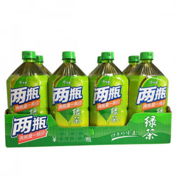 今麦郎冰红茶饮料柠檬茶1l大瓶装整箱绿茶茉莉蜜茶清茶饮品 1l绿茶 4