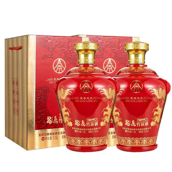 五粮液仙林生态酒业有限公司 52度酒水 龙虎 1.5l*2瓶