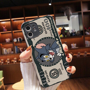 惠麦(hmercy) supglass 适用于13pro猫和老鼠杰瑞xsmax美金汤姆猫12p