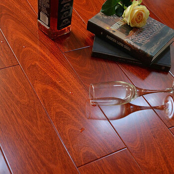 纯实木地板香脂木豆原木红檀香锁扣免龙骨架耐地热地暖平扣人字拼红木