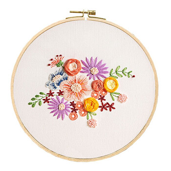 潘兰德 手工刺绣diy材料包法式立体绣手花向日葵绣品初学者自绣手作画