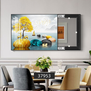 迪斯普麦电表箱装饰画现代简约免打孔空开箱配电箱遮挡箱电盒子遮挡挂