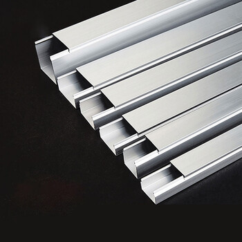 铝合金线槽 明装 方形外开穿线槽外盖式隐形布线卡扣压线槽 20*10 (1