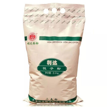天津利达面粉1kg饺子用高筋小麦粉水饺面条专用粉 利达饺子粉2.5kg