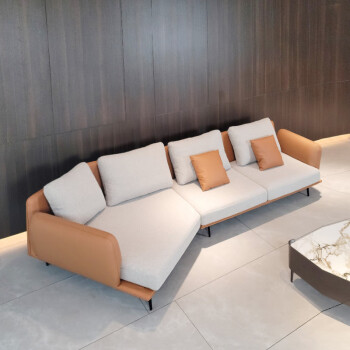 仁豪家居现代时尚轻奢简约客厅系列四人转角异型转角沙发左右转角沙发