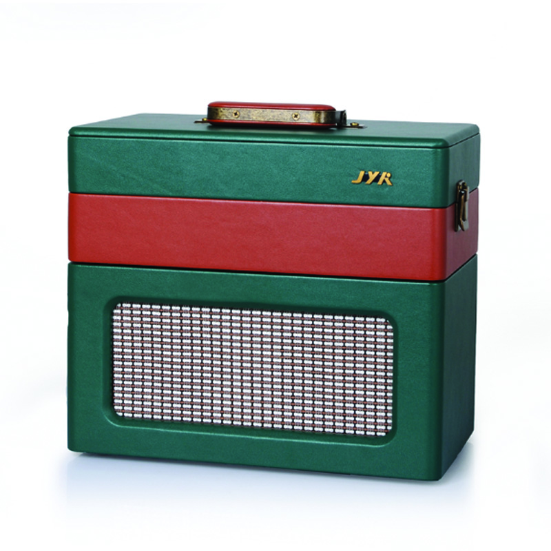 JYK TT307 蓝牙黑胶唱片机 老式LP电唱机 复古黑胶唱机 军绿色