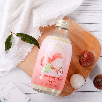 马来西亚进口泰府牌荔枝汽水网红饮料含气泡水蜜桃菠萝整箱12瓶水蜜桃