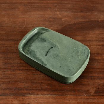 艺砚阁洮河砚甘肃非遗喇嘛崖老坑孤品洮砚实用砚台洮河砚圆首门字砚